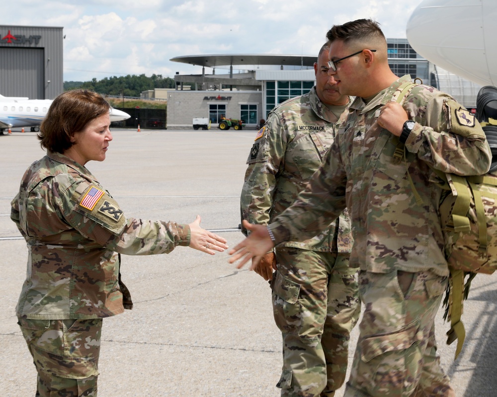 228th EN Co returns home