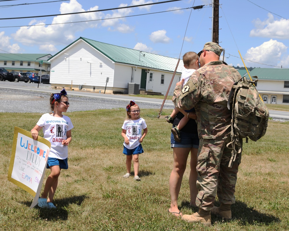 228th EN Co returns home