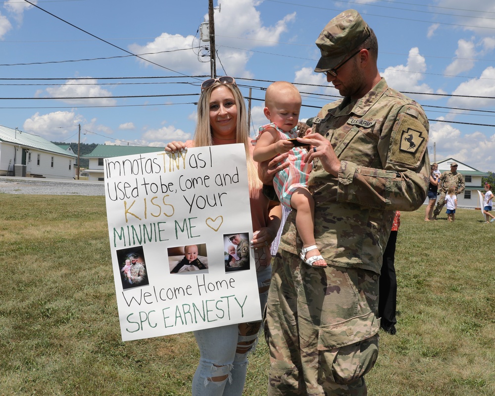 228th EN Co returns home