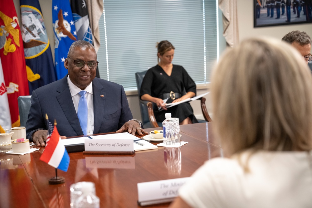 Secretary Austin Hosts Dutch Defense Minister