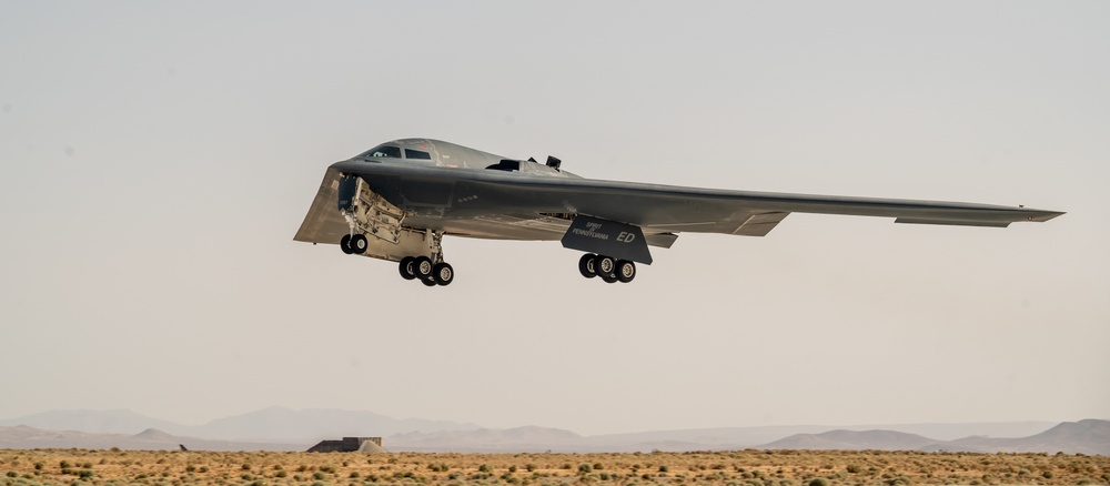 Spirit of Pennsylvania departs Edwards AFB