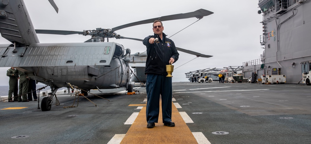 Makin Island Flight Deck Blessing