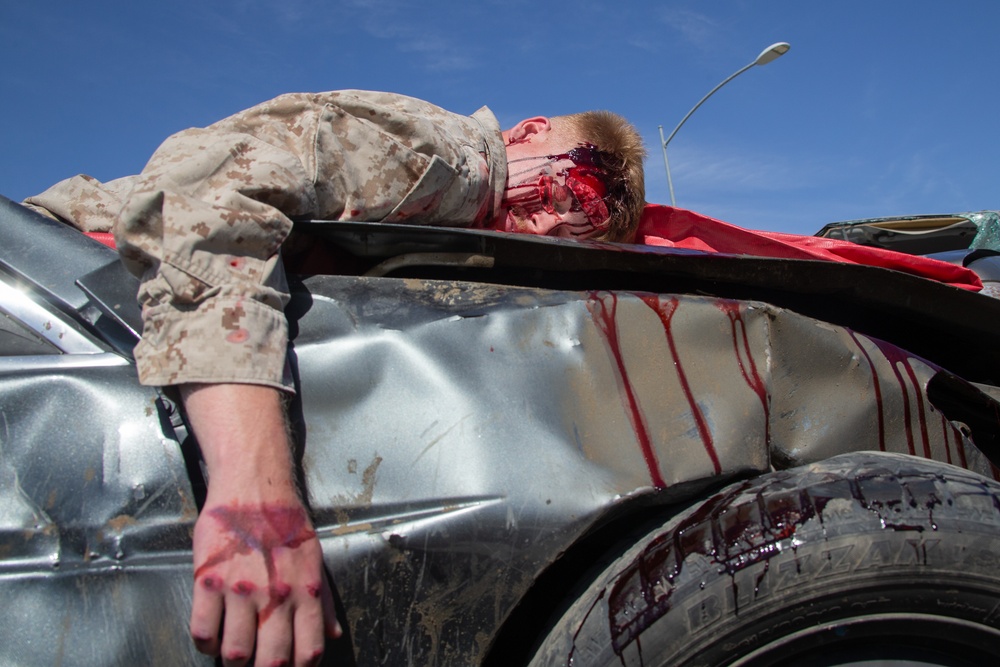 San Bernardino County Sheriff's Department  presents “Every 15 Minutes” at Marine Corps Air Ground Combat Center