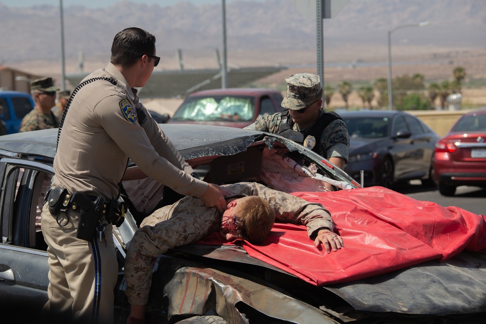 San Bernardino County Sheriff's Department  presents “Every 15 Minutes” at Marine Corps Air Ground Combat Center