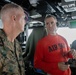 Brigadier General Ryan Rideout visits the 13th MEU while embarked on USS Makin Island