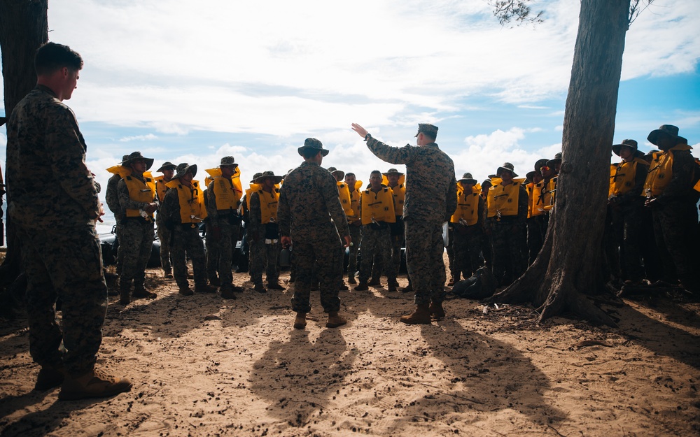 3/4 Marines Host Joint Ally Force Amphibious Training during RIMPAC 2022