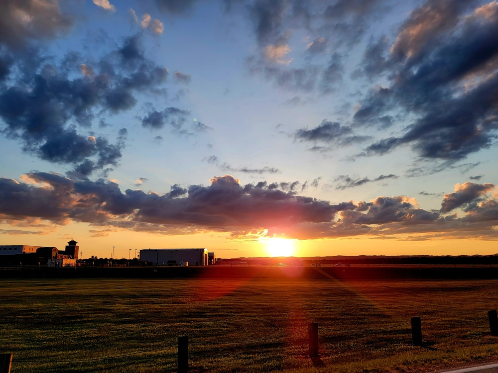 Sunset at Sparta-Fort McCoy Airport