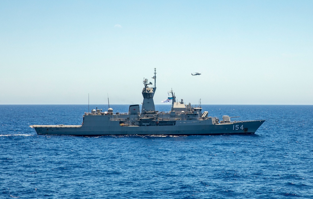 USS Dewey (DDG 105) Conducts Gunnery Exercise with Royal Australian Navy and Japanese Maritime Self-Defense Force