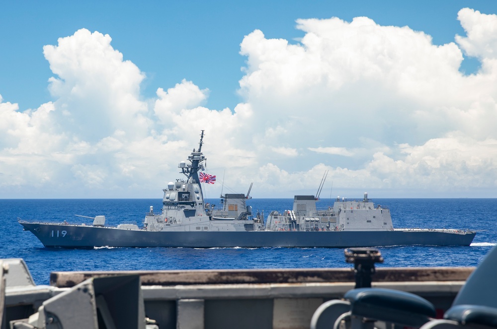 USS Dewey (DDG 105) Conducts Gunnery Exercise with Royal Australian Navy and Japanese Maritime Self-Defense Force