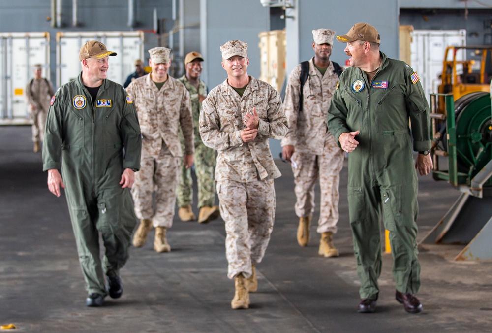 Brig. Gen. Reid visits USS Lewis B. Puller