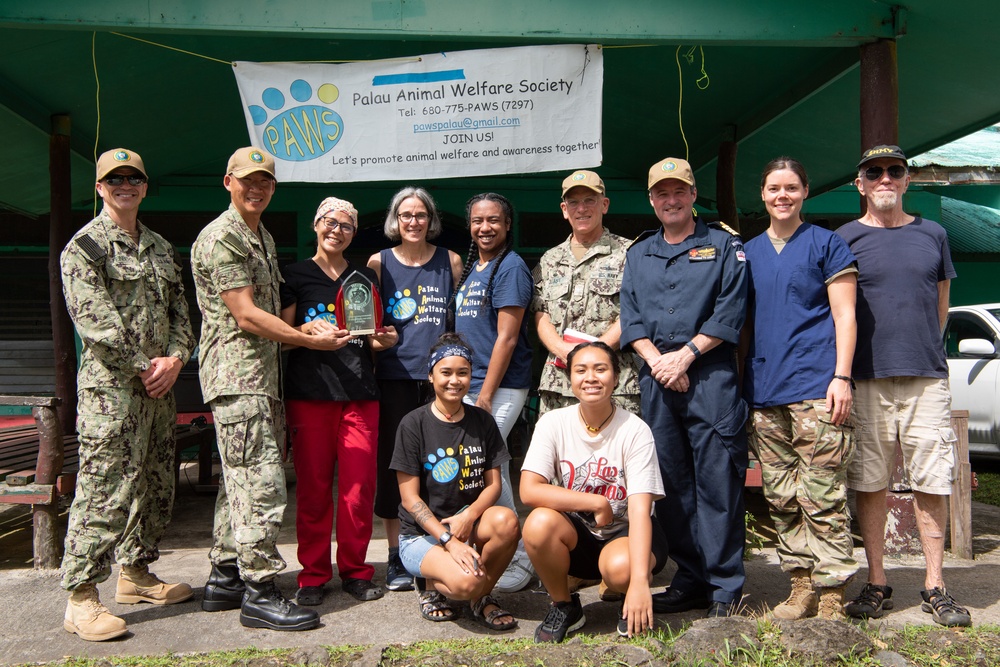 Pacific Partnership 2022 Leadership Tours Palau Animal Welfare Society