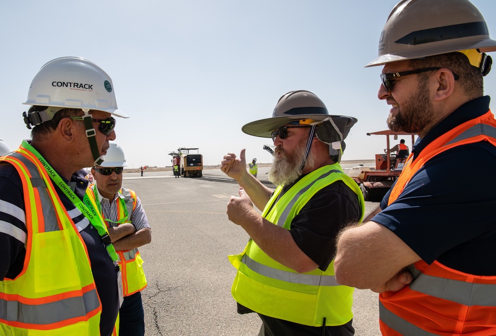 Camp Buehring taxiway milling