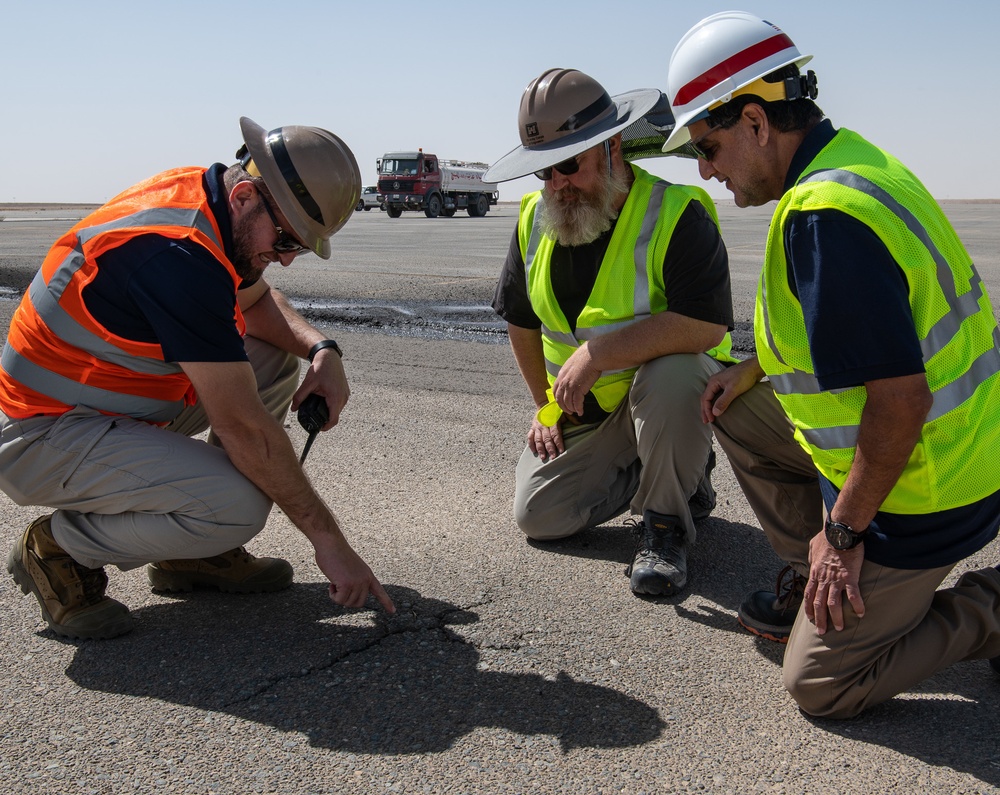 Camp Buehring taxiway milling