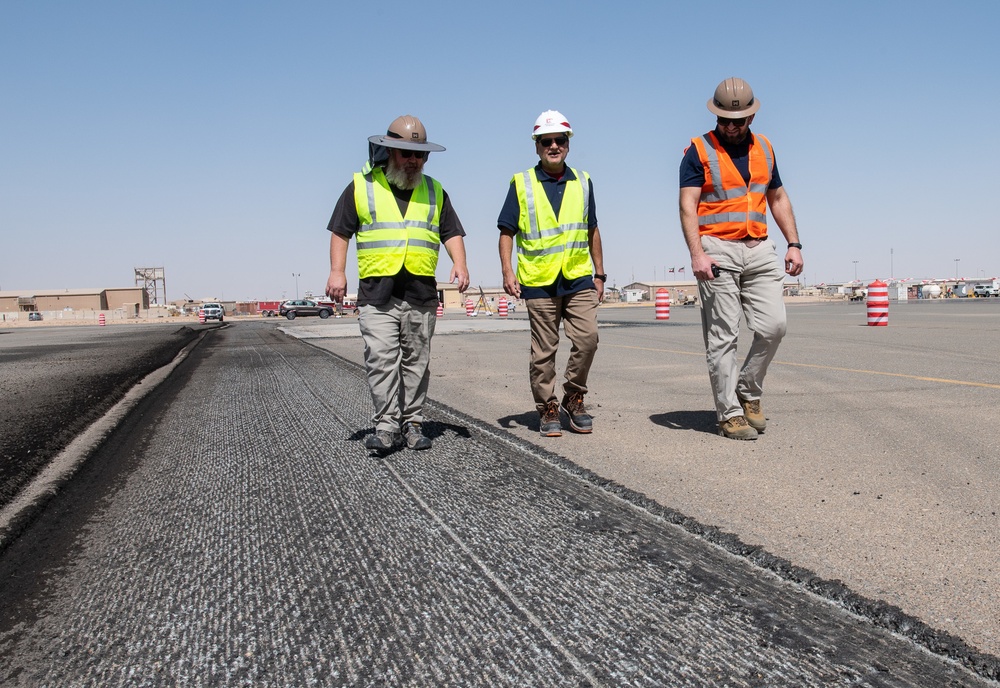 Camp Buehring taxiway milling