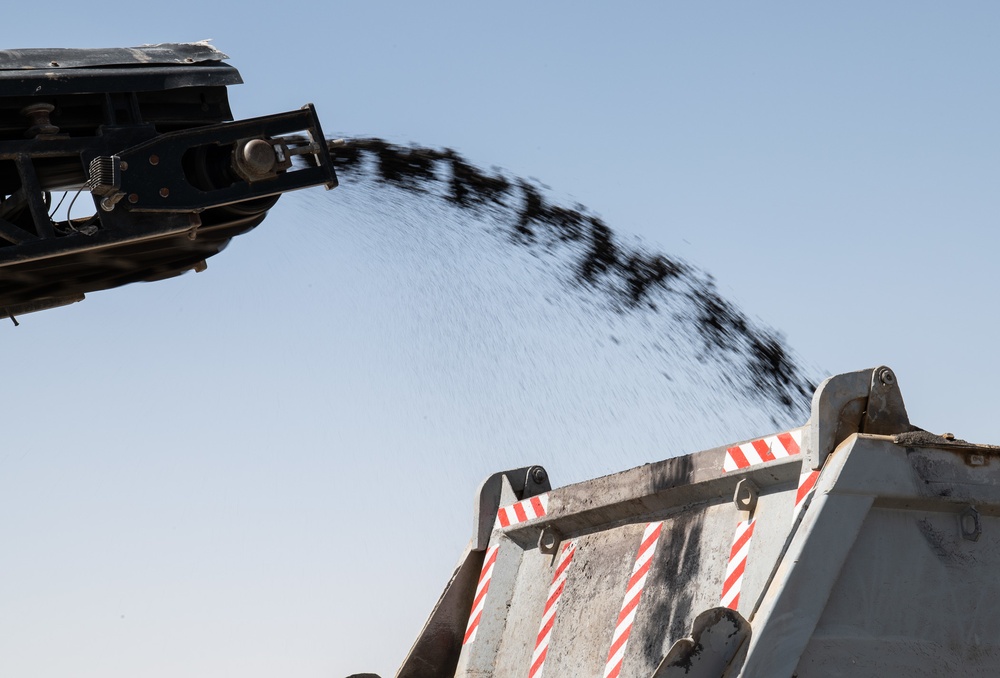 Camp Buehring taxiway milling