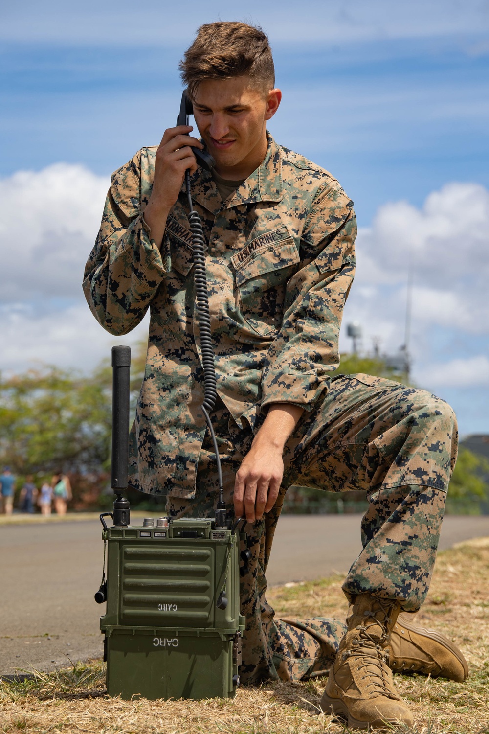 ATC Company M sets up Ford Island HLZ during RIMPAC 2022