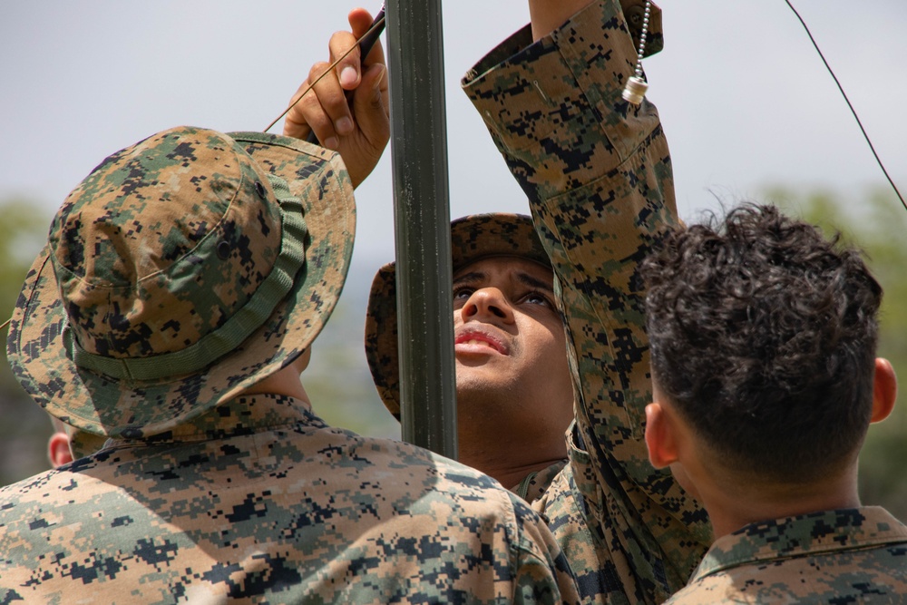 ATC Company M sets up Ford Island HLZ during RIMPAC 2022
