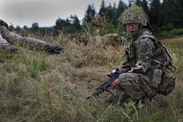 Royal Military Academy Sandhurst Officer Cadets train at Grafenwoehr Training Area