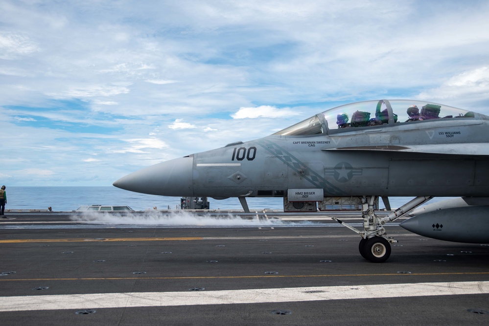 USS Ronald Reagan (CVN 76) conducts flight operations