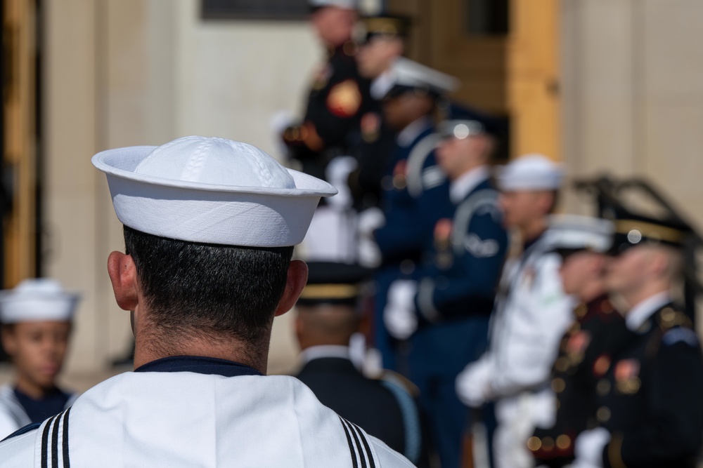 SECDEF Austin and Italian MOD Bilateral Exchange