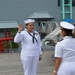 Naval Museum hosts a re-enlistment ceremony for USS Whidbey Island (LSD-41) Sailor
