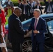 Secretary of Defense Lloyd J. Austin III and Italian Minister of Defense Lorenzo Guerini engage in a bilateral exchange
