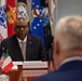 Secretary of Defense Lloyd J. Austin III and Italian Minister of Defense Lorenzo Guerini engage in a bilateral exchange