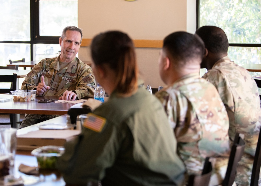 Maj. Gen. Jeffrey T. Pennington visits Travis Air Force Base, CA