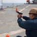 USS Hershel &quot;Woody&quot; Williams (ESB 4) conducts a small-arms weapon qualification.