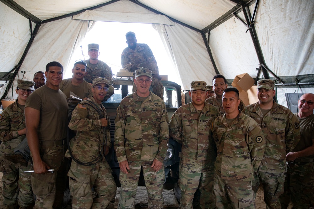 NJ State CSM engages with soldiers at XCTC