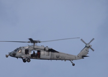 HSC-28 and USS Billings Conduct flight operations in the Eastern Pacific Ocean