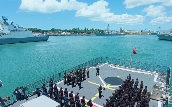 Philippine Navy’s frigate BRP Antonio Luna (FF151) sailed out for Sea Phase