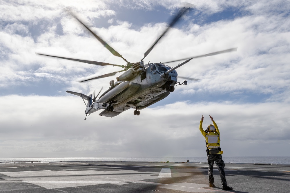 HMAS Canberra flight operations