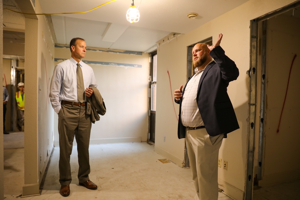 Senior Executive Service Member Tours Fort Stewart Housing