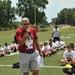 NFL Football star spends time with kids at Fort Lee ProCamp