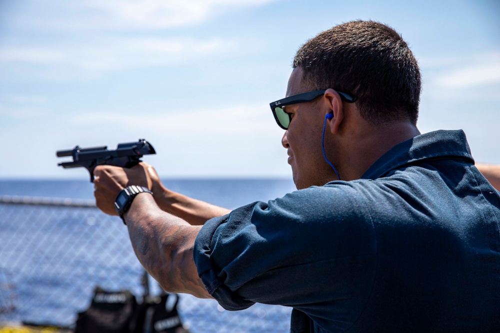 USS Delbert D. Black Conducts Live-Fire Weapons Qualification Shoot