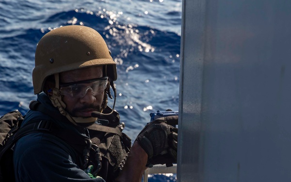 GHWB Sailor Conducts VBBS Training Drill