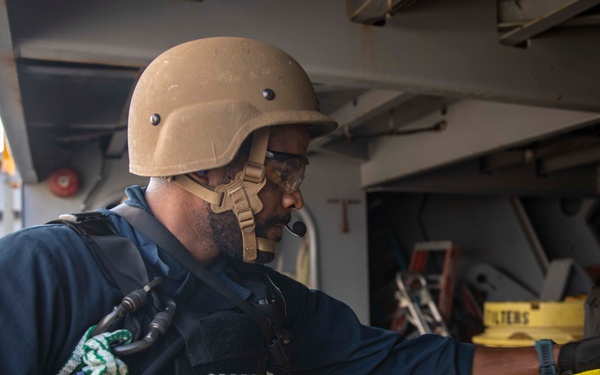 GHWB Sailor Conducts VBBS Training Drill