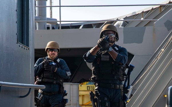 GHWB Sailor Conducts VBBS Training Drill