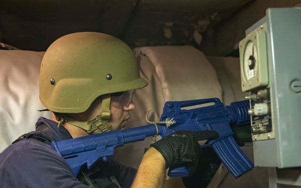 GHWB Sailor Conducts VBBS Training Drill