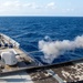 USS Leyte Gulf conducts live-fire exercises.