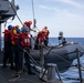 USS Leyte Gulf (CG 55) conducts man overboard drills.