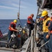 USS Leyte Gulf (CG 55) conducts man overboard drills.