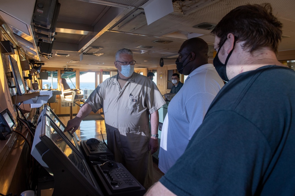 USNS Pecos practices refueling with partnering nations