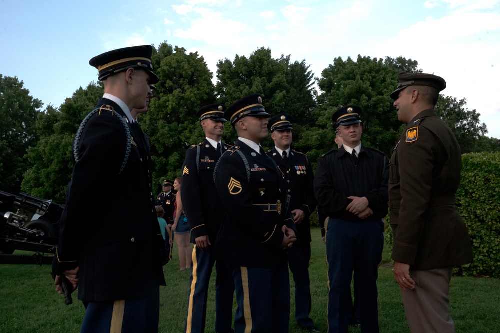 Deputy Director Army National Guard hosts Military District of Washington's Twilight Tattoo