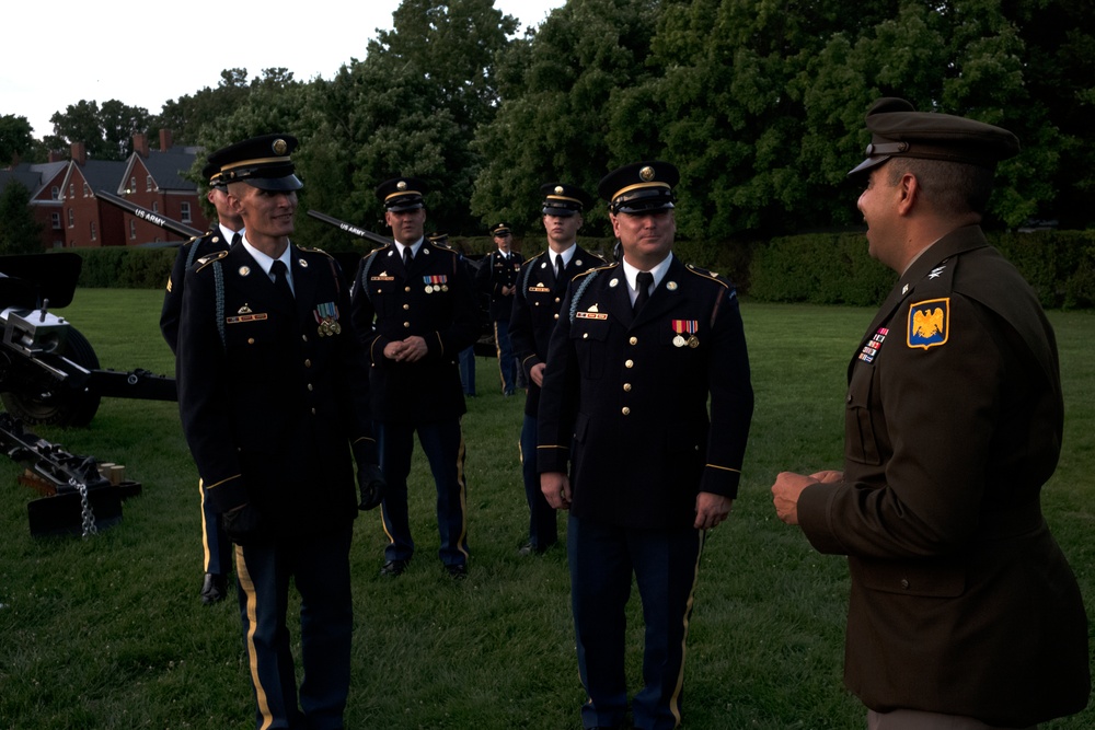 Deputy Director Army National Guard hosts Military District of Washington's Twilight Tattoo