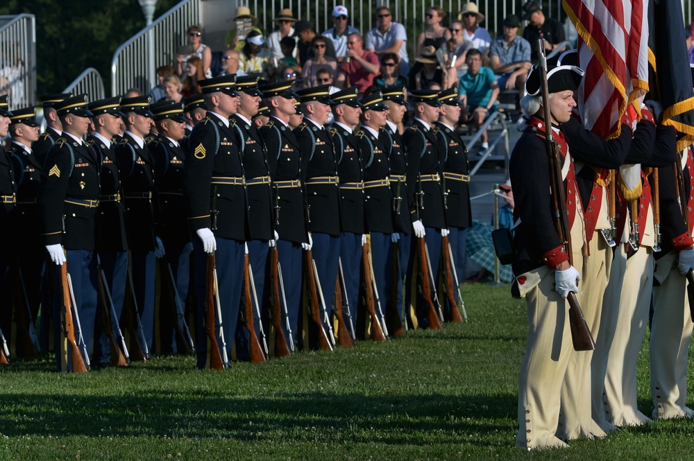 Deputy Director Army National Guard hosts Military District of Washington's Twilight Tattoo