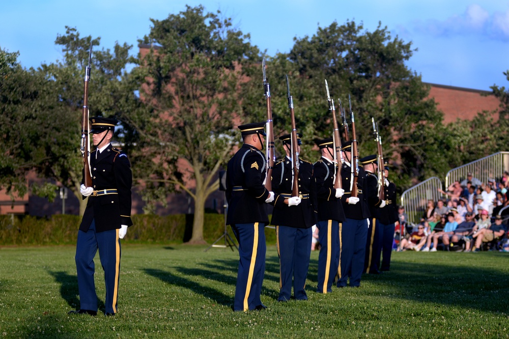 Deputy Director Army National Guard hosts Military District of Washington's Twilight Tattoo