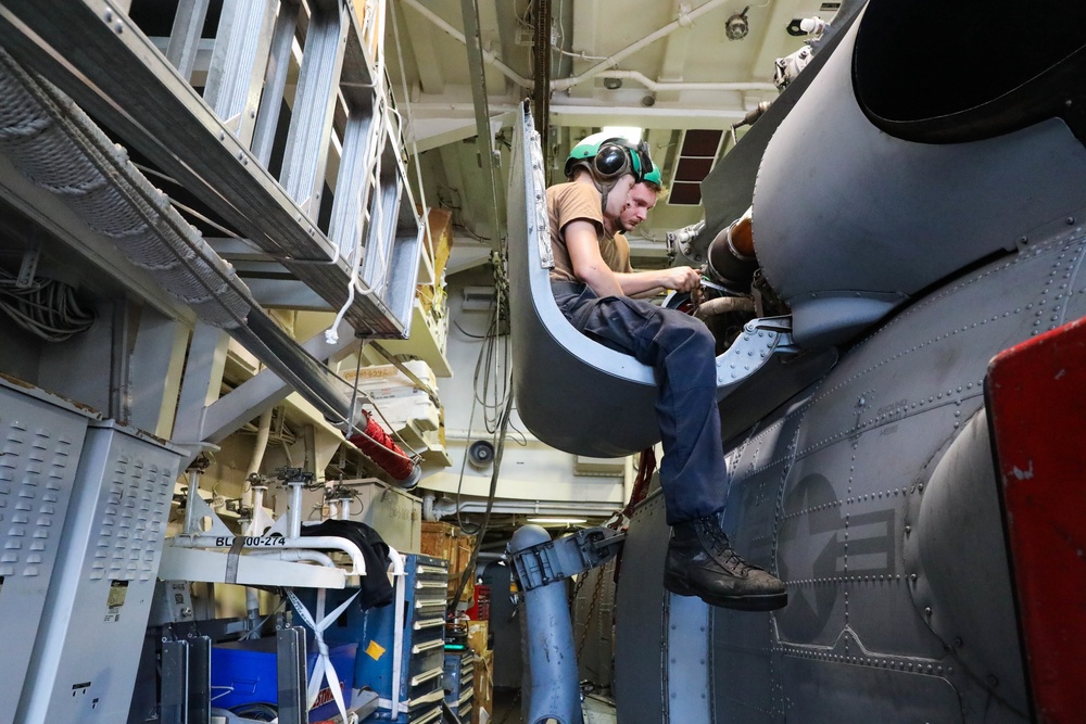 Helicopter Maritime Strike Squadron (HSM) 46 Conduct Maintenance