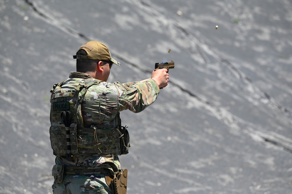 The 161st and 162nd Security Forces Squadrons conduct a week of annual training